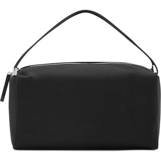 Mango Nylon Top Handle Bag in Black at Nordstrom