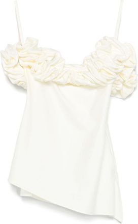 Coperni ruffled top - White