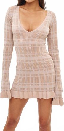 Bananhot Ether Mini Dress In Coffee Cream