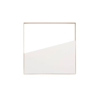 Luce-Ambiente-Design Plafón led cuadrado de metal dorado y blanco con función cct 40 cm