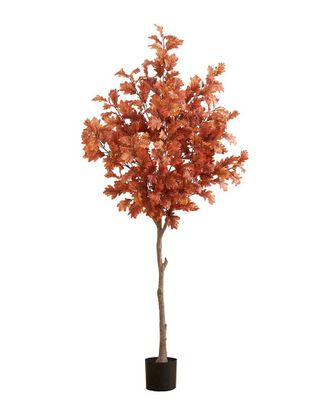 Nearly Natural 6Ft Autumn Oak Artificial Tree