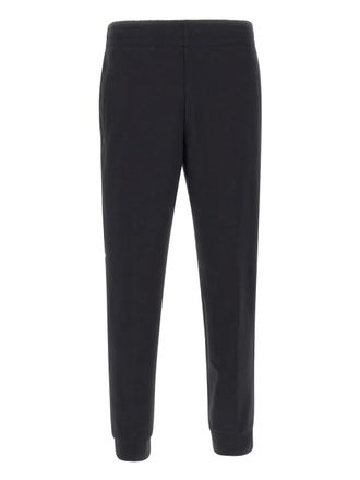 Roberto Ricci Design elasticated-waist cuffed track pants - men - Polyester/Elastane - 54 - Black