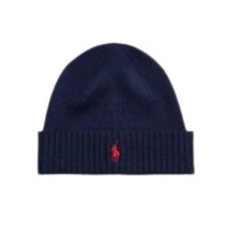 Polo Ralph Lauren Gorro de lana acanalado bordado con logo - Accessories - Hombre - Azul - ONE SIZE