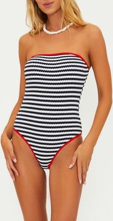 Beach Riot Amber One-Piece Swimsuit in Indigo Mid at Nordstrom Rack, Size Medium