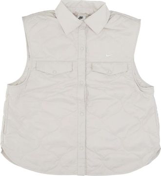 Nike Gewatteerde Mouwloze Sportswear Essentials Vest - Dames - Bodywarmers - Grijs - L - Polyester - Fitness