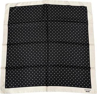 Moschino Accessoires, Dames, Zwart, ONE Size, Foulard Pois