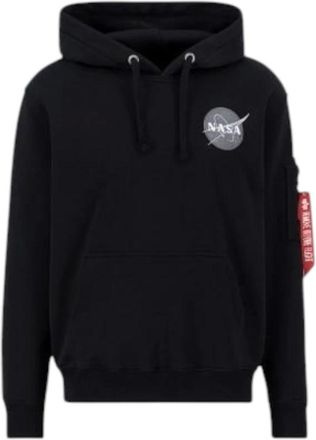 Alpha Industries Hoodies & sweatvesten, Heren, Zwart, L, Katoen, Space Shuttle Hoody