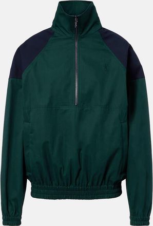 Saint Laurent Giacca Cassandre in canvas di cotone con zip