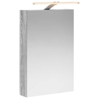 vidaXL Armario Con Espejo De Ba&ntilde;o Gris Sonoma 40 X 10,5 X 60,5 Cm Vidaxl