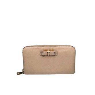 Miu Miu Portafoglio in pelle Pre-owned - - Pre-owned - Donna - Beige - ONE SIZE