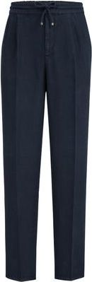Brunello Cucinelli Trousers with drawstring in Navy Blue at Nordstrom, Size 46 It