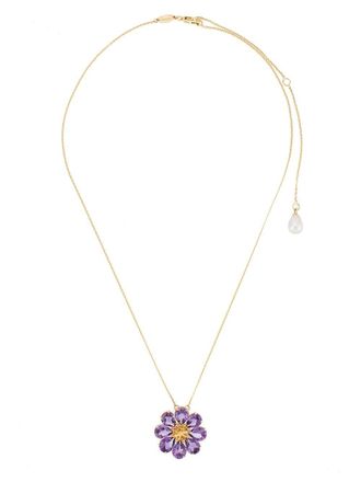 Dolce & Gabbana 18K yellow gold Spring amethyst necklace - women - Gold - One Size