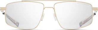 Dita Eyewear Dlx 144 A01 Eyeglasses - Heren - Brillen - Geel - 58 MM - Leer - Accessoires