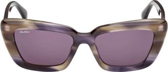 Max Mara Elizabeth Zonnebril - Dames - Zonnebrillen - Paars - 54 MM - Accessoires
