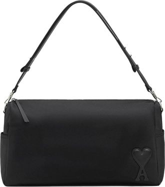 Ami Marcel Large Nylon Shoulder Bag