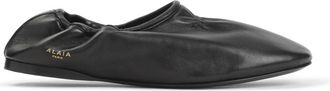 Alaia Soepele Slippers in Leer - Dames - Ballerinas - Zwart - 37 EU - Leer - Schoenen