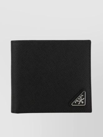 Prada leather bifold wallet