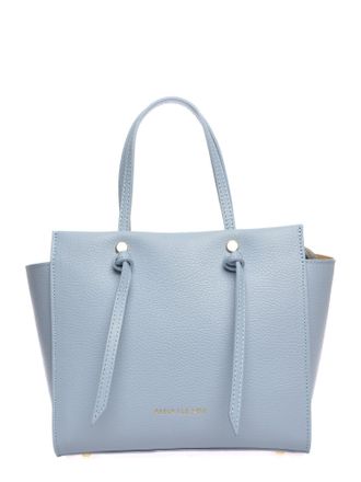 Anna Luchini Turquoise Rundleer Tas