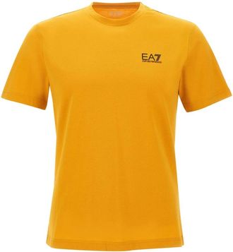 Emporio Armani Emporio Armani Ea7, Tops, Heren, Oranje, XL, Katoen, Core Identity T-shirt