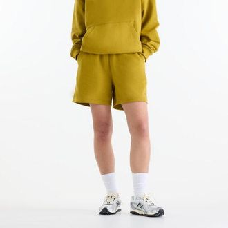 New Balance Donna Athletics French Terry Short in Marrone, Taglia XL