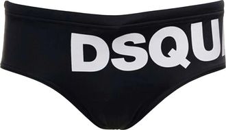 Dsquared2 Zwembroek met logoprint - Zwart
