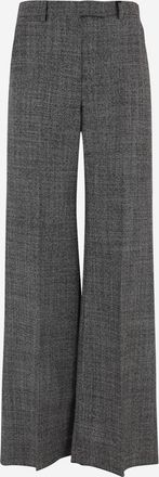 Valentino Garavani Grey Wide-Leg Pants