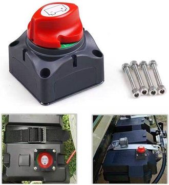 OEM Interruptor De Bater&iacute;a - Interruptor De Bater&iacute;a - Interruptor Principal - 12/24v - Rojo - Interruptor De Alimentaci&oacute;n Principal