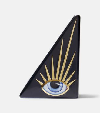 L'OBJET Lito gold-plated porcelain bookend