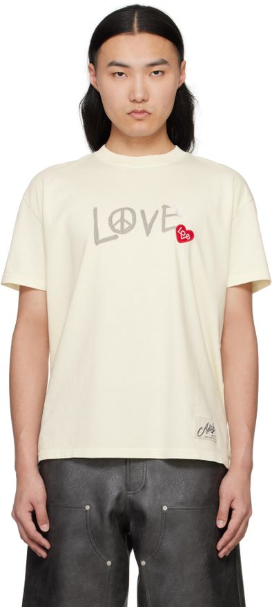 【ANDERSSON BELL】注目ブランド★ Unisex Love T-shirt ‐ECRU UNISEX LOVE T-SHIRT atb1252u(ECRU) – Andersson Bell