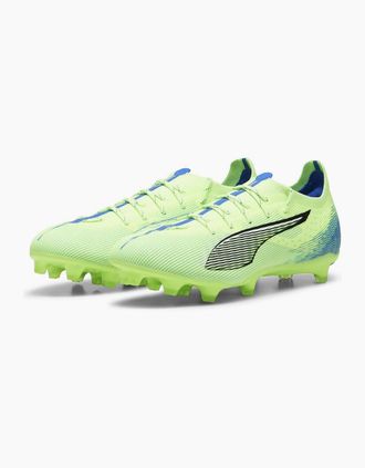 Puma Mens Ultra 5 Pro FG AG Firm Ground Football Boots - Green - Size: 10.5 45
