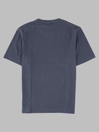 HUGO BOSS Logo Embroidered T-Shirt - Blue