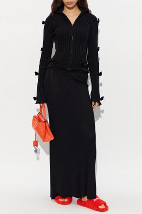 Balenciaga Skirt With Logo, Womens, Black