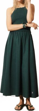 FRNCH Lucia Midi Dress In Fir Green