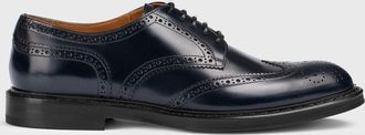 Doucal's Derby Doucals in pelle spazzolata con motivo brogue