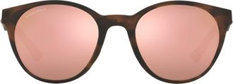 Oakley Spindrift 52mm Prizm Mirrored Round Sunglasses in Brown Tort at Nordstrom