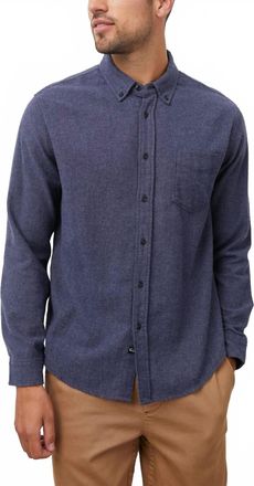 Rails Runson Shirt In Heather Blue