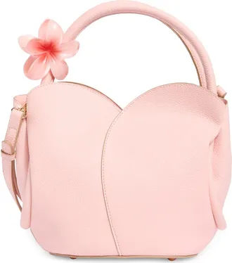 Nanette Lepore Tulip Satchel with Hibiscus Hair Tie in Peachy Pink at Nordstrom Rack