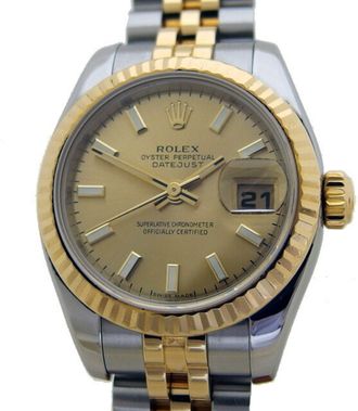 Rolex Stainless Steel yellow gold Wristwatch (Pre-Owned)