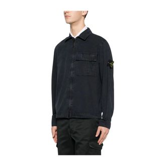 Stone Island Heren, Jassen, Blauw, Maat: 2XL