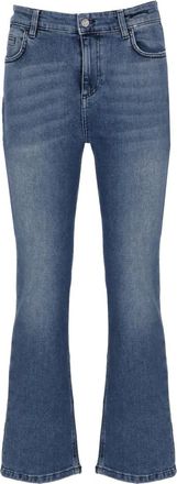 Marella Jeans, Dames, Blauw, M, Katoen, Sport Cropped Jeans