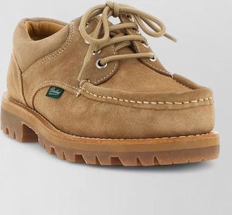 Paraboot thiers derby lace up shoes suede rubber