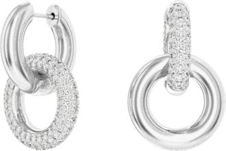 Swarovski Kristallen Oorbellen voor elke gelegenheid - Dames - Oorbellen - Grijs - ONE Size - Accessoires
