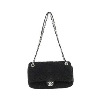 Chanel Pre-owned Gebreide Schoudertas - Dames - Pre-owned - Zwart - Maat: ONE Size