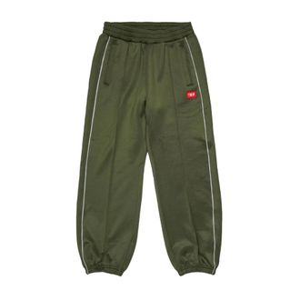 Diesel Green Casual Trousers - male - Diesel - Sweatpants - Green - 16 Y - Kids