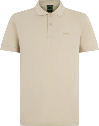 HUGO BOSS Polo Pio - Heren - Polos - Beige - 3XL - Katoen - Tops