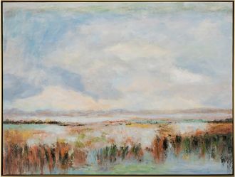 Schubiger M&ouml;bel Bild mit Rahmen Himmel und Feld