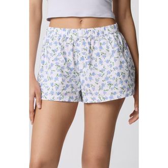 Florence By Mills Classic Cotton Blend Boxer Shorts in Peonie at Nordstrom, Size Xx-Small
