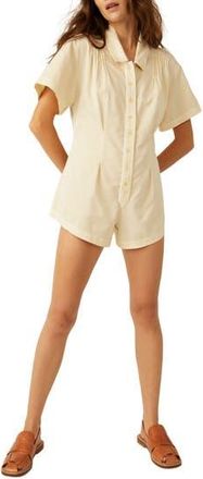 Free People Keep It Crisp Romper in Tofu at Nordstrom Rack, Size X-Large