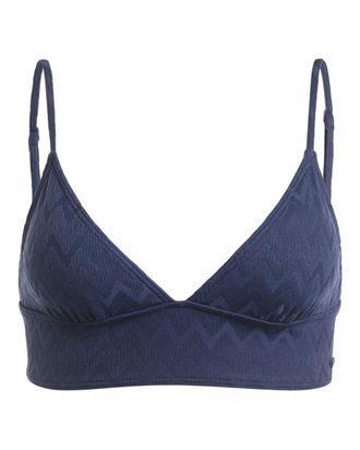 Roxy Triangel-Bikini-Top ROXY Current Coolness, Damen, Gr. XS, Cup B, blau (naval academy), 91% Nylon, 9% Elasthan, Bikini-Oberteile Triangel-Bikini-Top