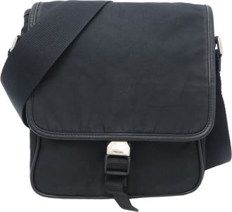 Prada Black Nylon Shoulder Bag (Pre-Owned)